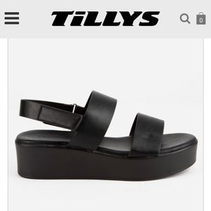 Black Platform Sandals